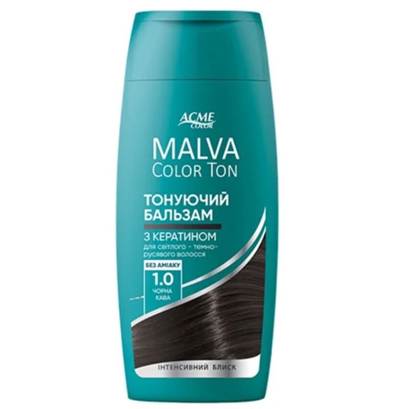 Dažomasis plaukų balzamas ACME MALVA COLOR TON Nr. 1.0, 180 ml