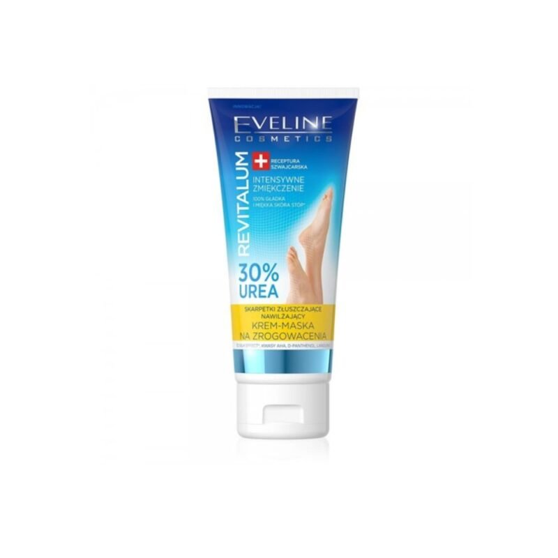 EVELINE COSMETICS REVITALUM Drėkinamasis kremas-kaukė Eksfoliacinės kojinaitės, 75 ml