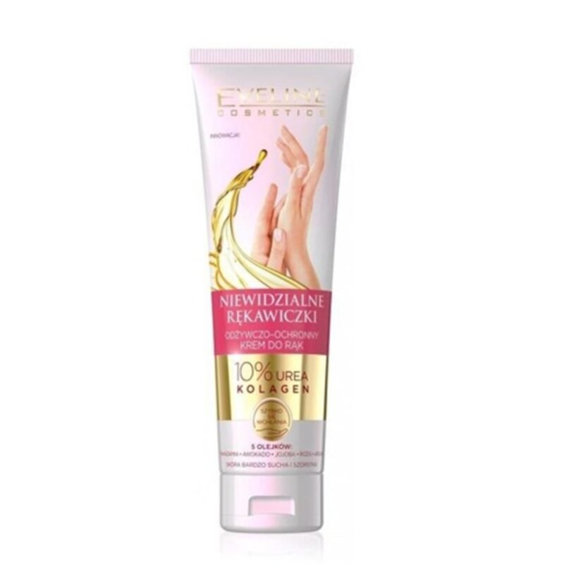 EVELINE maitinamasis ir apsauginis rankų kremas Nematomos pirštinės, 100 ml