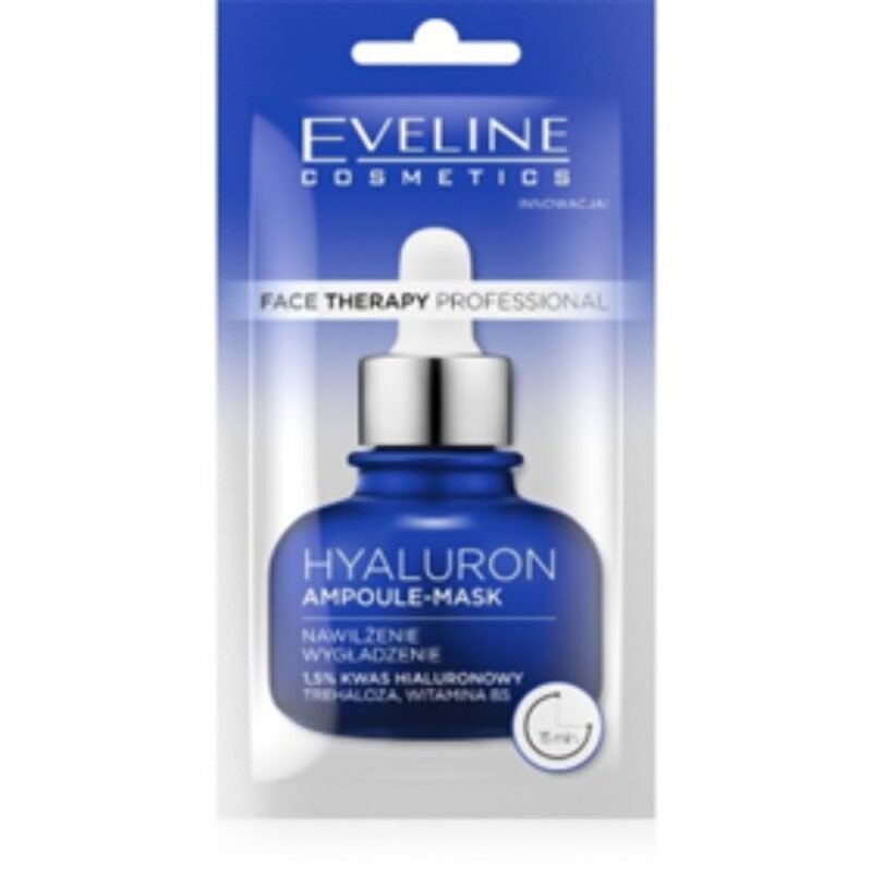 FACE THERAPY PROFESSIONAL Lyginamoji veido ampulė-kaukė HYALURON su hialurono rūgštimi/15 MIN, 8 ml