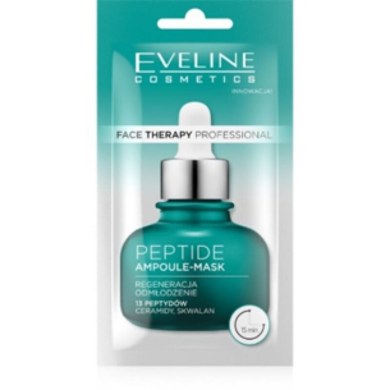 FACE THERAPY PROFESSIONAL Regeneruojamoji veido ampulė-kaukė PEPTIDE su peptidais/15 MIN, 8 ml