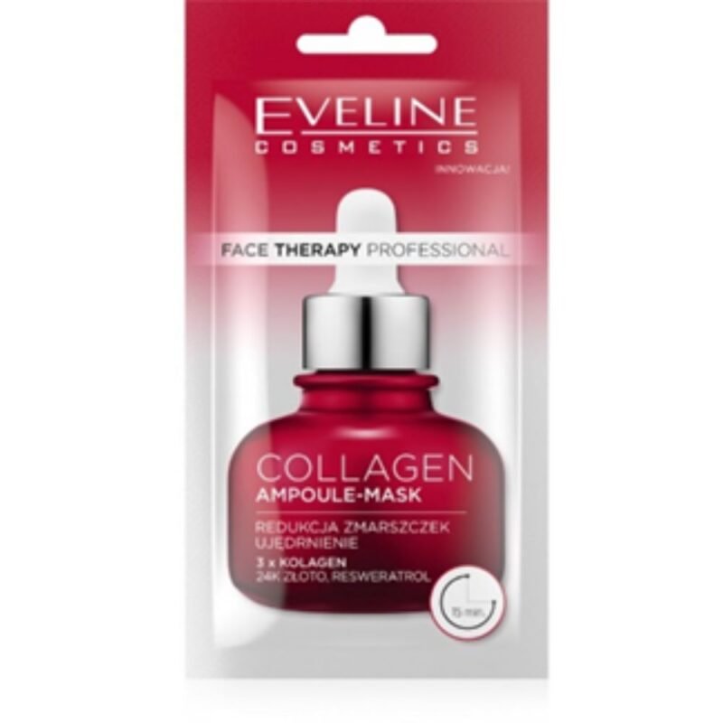 FACE THERAPY PROFESSIONAL Stangrinamoji veido ampulė-kaukė COLLAGEN su kolagenu/15 MIN, 8 ml