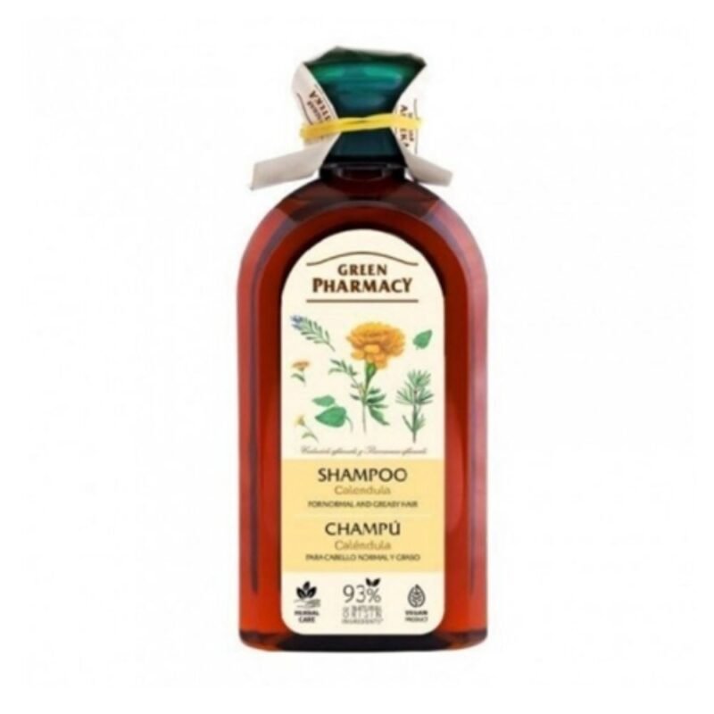 GREEN PHARMACY Medetkų šampūnas normaliems ir riebiems plaukams, 350 ml