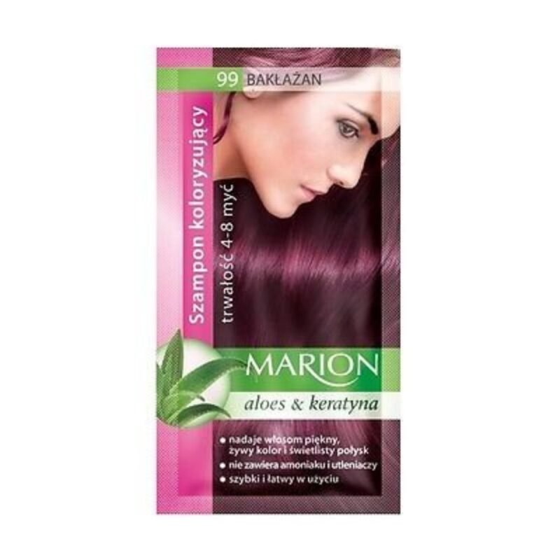 MARION dažantis šampūnas. Baklažanas 99, 40 ml
