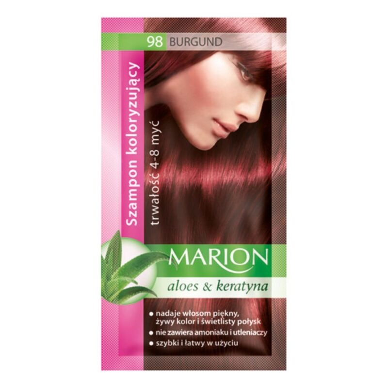 MARION dažantis šampūnas. Bordo 98, 40 ml