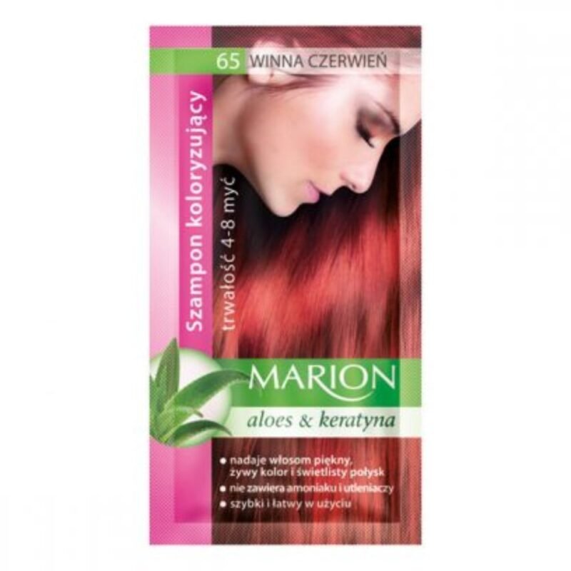MARION dažantis šampūnas. Vynuogių raudona 65, 40 ml