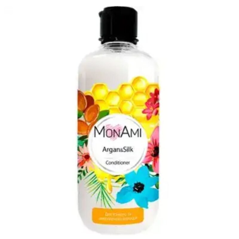 MonAmi balzamas ploniems ir silpniems plaukams Argan&Silk, 500 ml