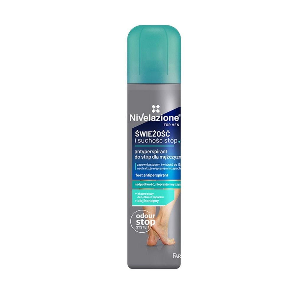 NIVELAZIONE Pėdų antiperspirantas vyrams, 180 ml