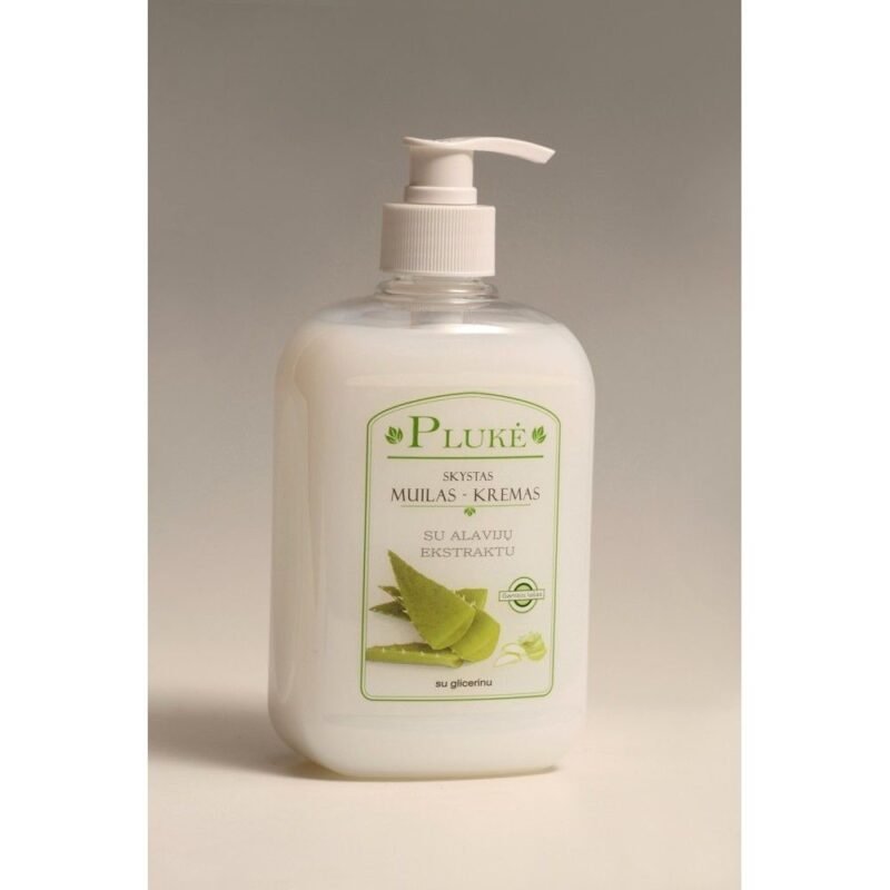 PLUKĖ Skystas muilas-kremas su alavijų ekstraktu, 500 ml