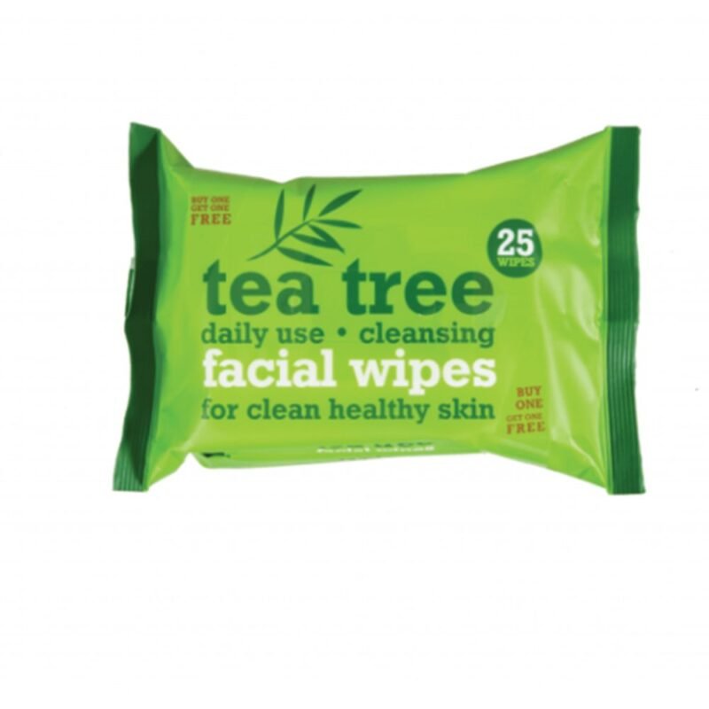 Valomosios veido servetėlės TEA TREE, 25 vnt.