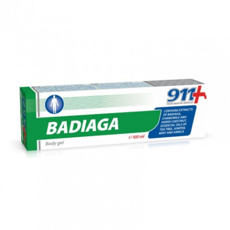 911 Badiaga gelis- balzamas kūnui, 100 ml