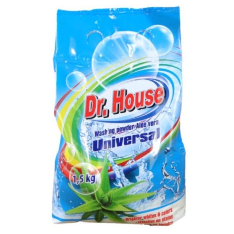 DR. HOUSE Skalbimo milteliai Universal, 1.5 kg
