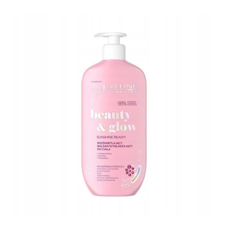 Drėkinamasis kūno balzamas EVELINE Beauty & Glow, 350 ml