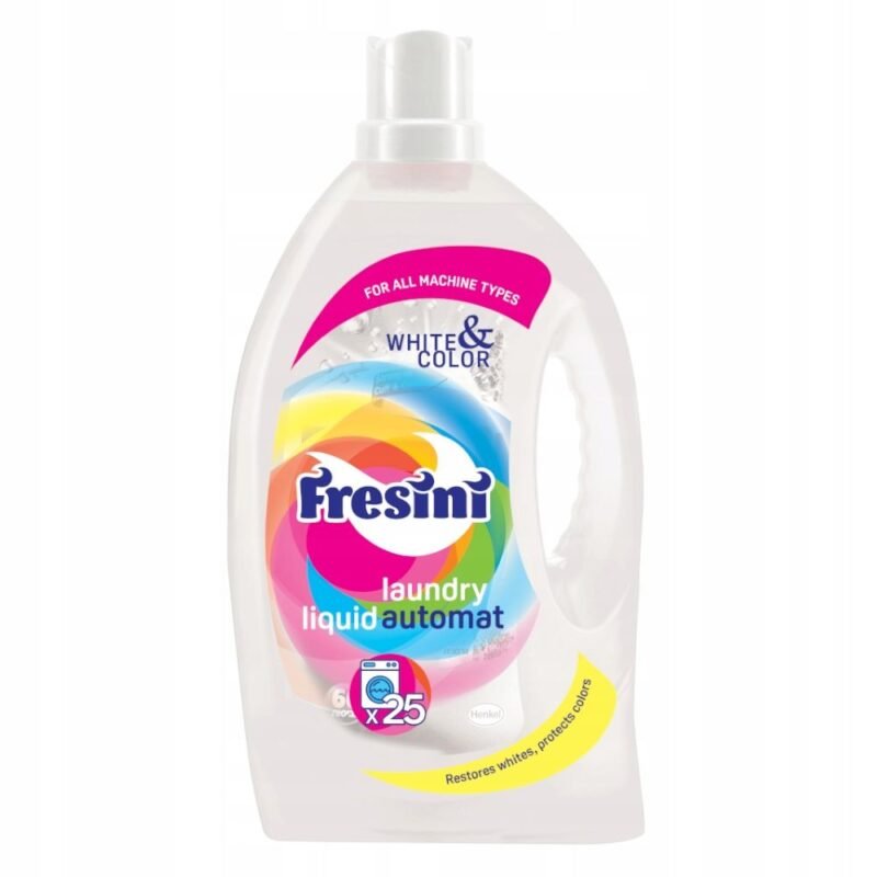 FRESINI skystas skalbiklis baltiems skalbiniams, 25 skalbimai, 1,5 l