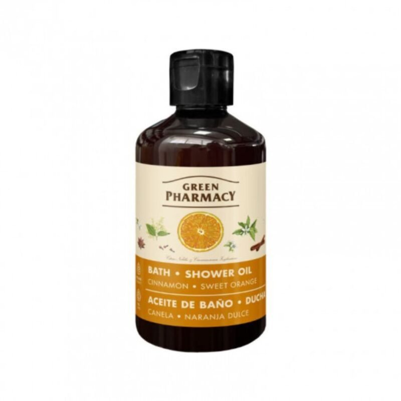 GREEN PHARMACY vonios ir dušo aliejus Cinamonas ir saldus apelsinas, 250 ml