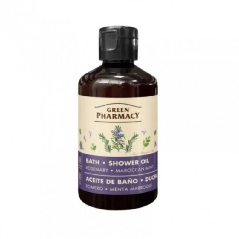 GREEN PHARMACY vonios ir dušo aliejus Rozmarinas ir Maroko mėta, 250 ml
