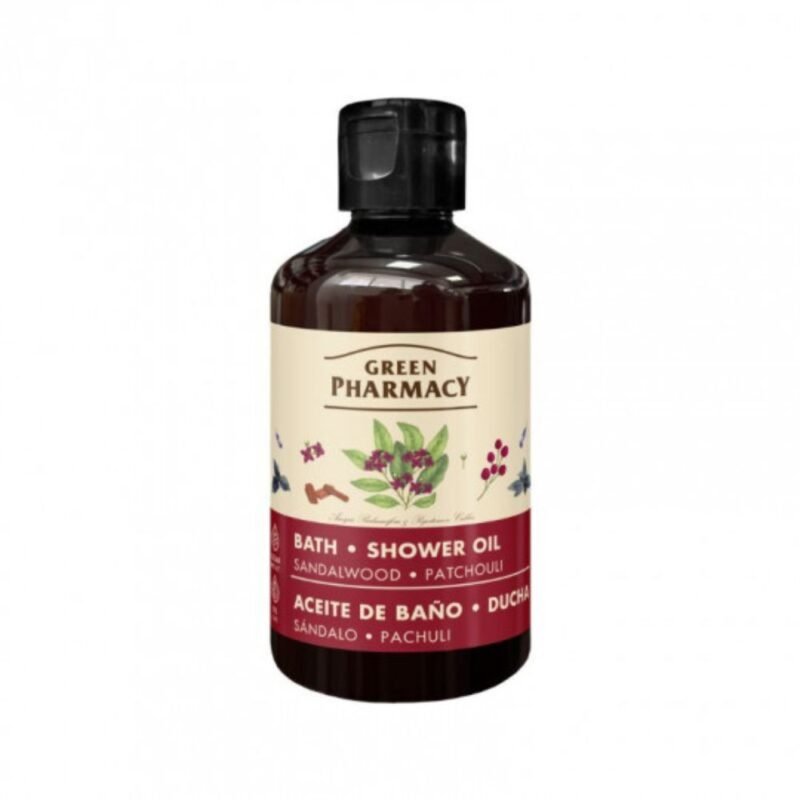 GREEN PHARMACY vonios ir dušo aliejus Santalas ir pačiulis, 250 ml