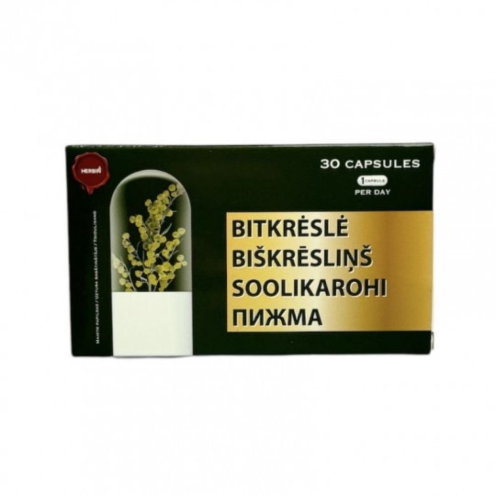 HERBIN Bitkrėslė ekstraktas maisto papildas, 30 kapsulių