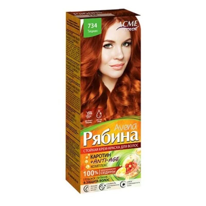 Kreminiai plaukų dažai ACME COLOR REBINA Nr. 734