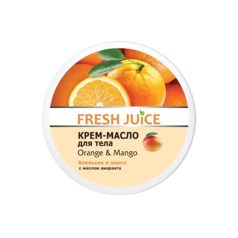 Kūno kremas-sviestas Fresh Juice Orange & Mango, 225 ml