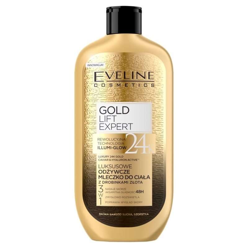 Kūno losjonas EVELINE COSMETICS Luxury Expert 24k Gold, 350 ml