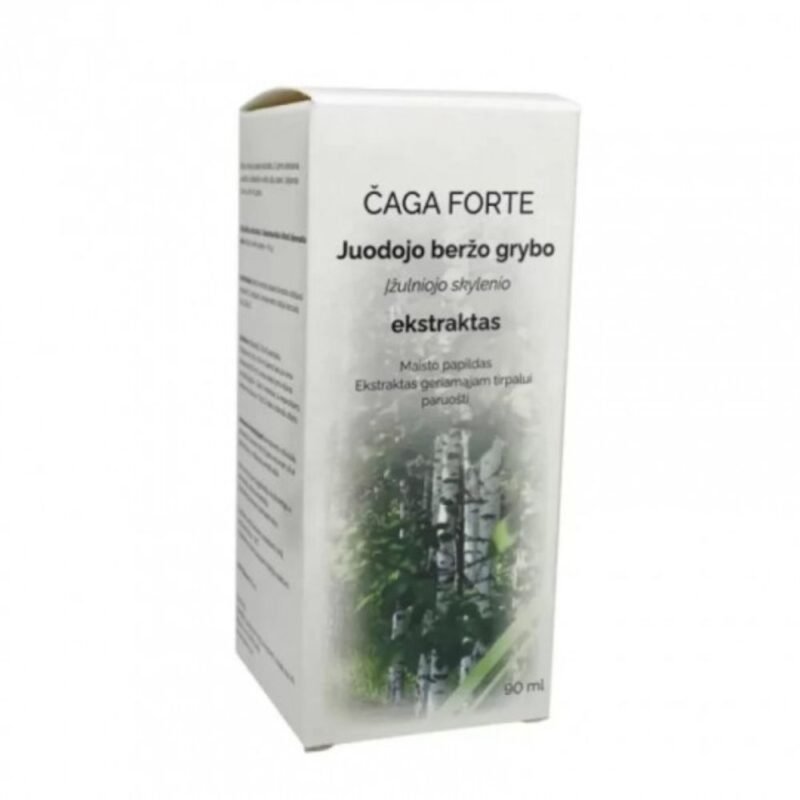 Maisto papildas Čaga FORTE ekstraktas, 90 ml (ekstraktas tirpalui paruošti)