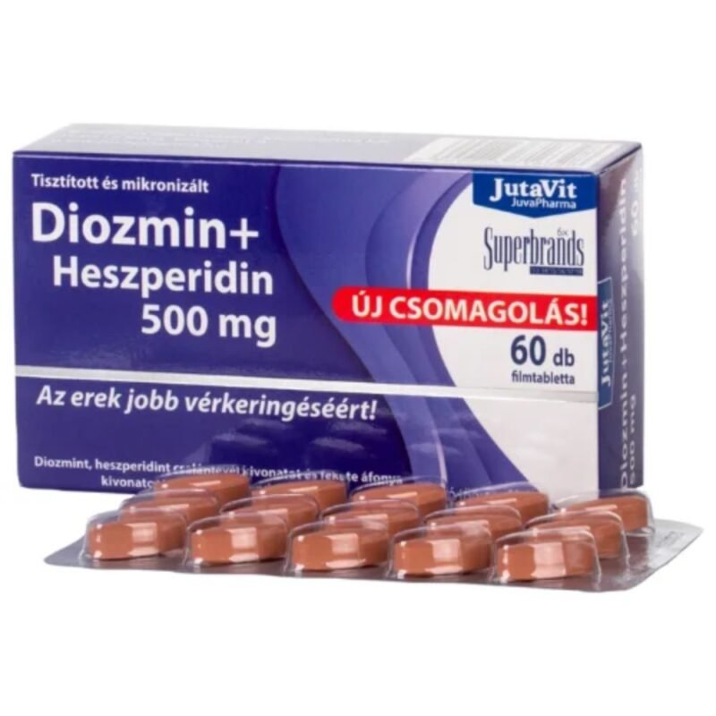 Maisto papildas JutaVit Diosmin + Hesperidin 500 mg, 60 tablečių