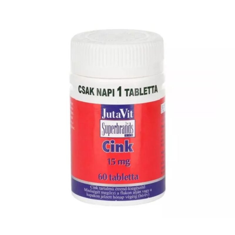 Maisto papildas cinkas JutaVit, 60 tab.x15mg