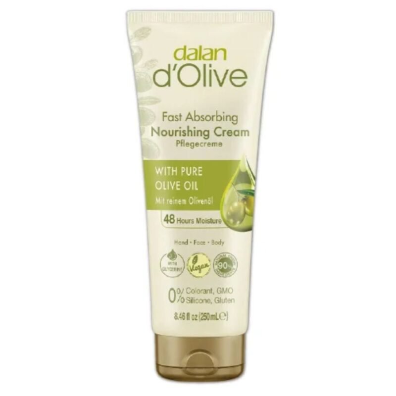 Maitinamasis rankų ir kūno kremas su alyvuogių aliejumi Dalan d‘Olive, 250 ml