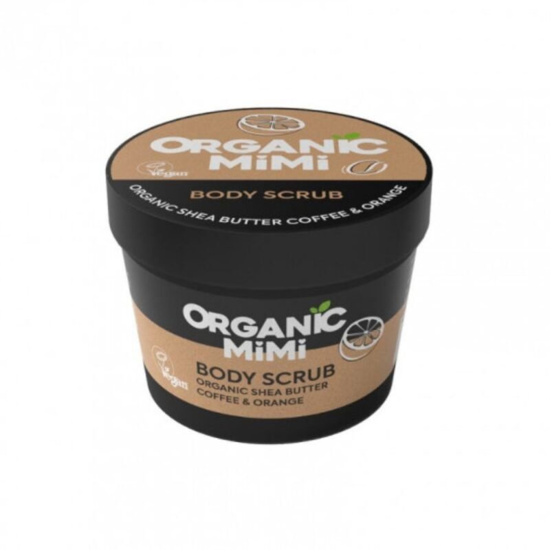 ORGANIC MIMI kūno šveitiklis Kava ir apelsinas, 120 g