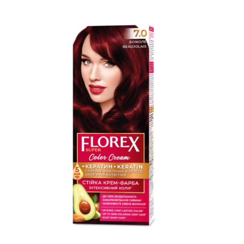 Plaukų dažai FLOREX 7.0 božole