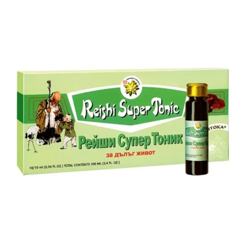 Reishi super tonic + ženšenis (panax ginseng), 10 buteliukų