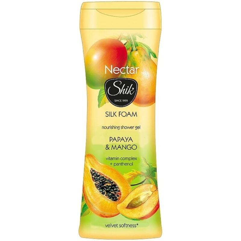 SHIK Nectar gaivinamasis dušo gelis Papaja ir Mangai, 250 ml