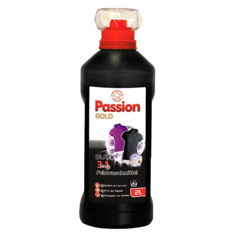 Skalbimo gelis Passion Gold Black 3 in 1, 2 l