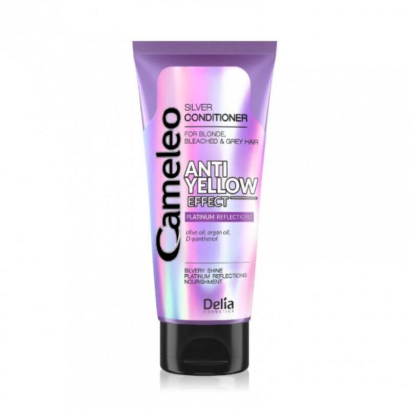 DELIA CAMELEO kondicionierius šviesintiems, balintiems, žiliems plaukams Anti Yellow Effect, 200 ml