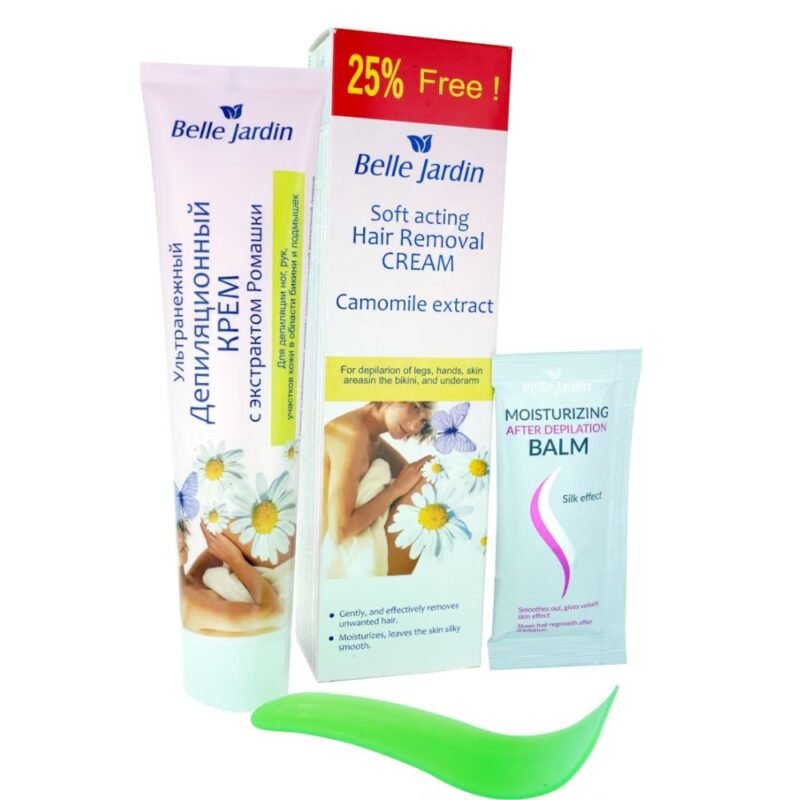 Depiliacinis kremas BELLE JARDIN neskausmingas, 125 ml