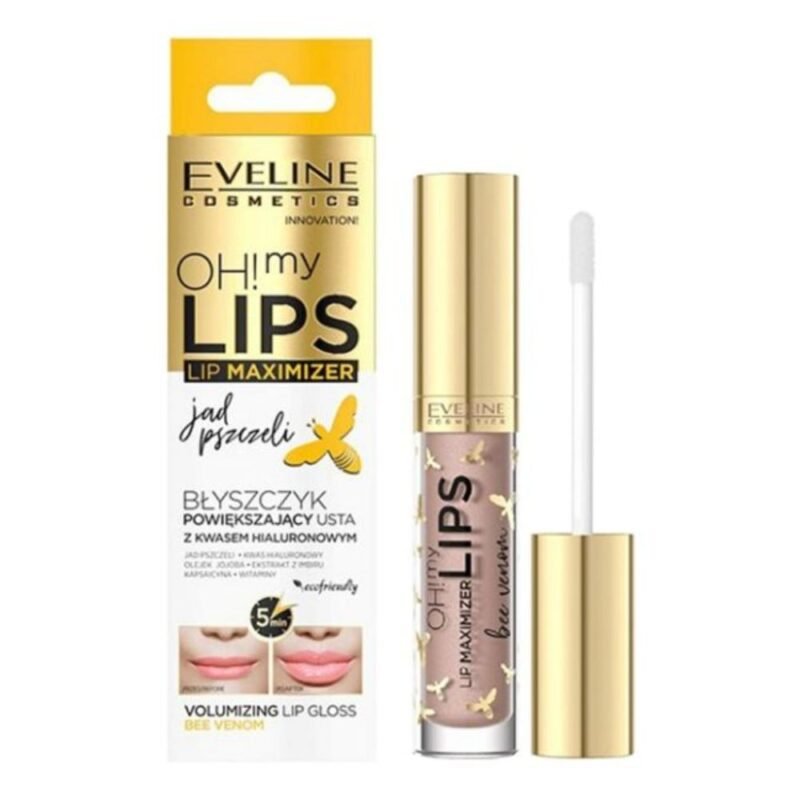 EVELINE OH MY LIPS MAXIMIZER lūpas putlinantis blizgis Bee Venom, 4,5 ml