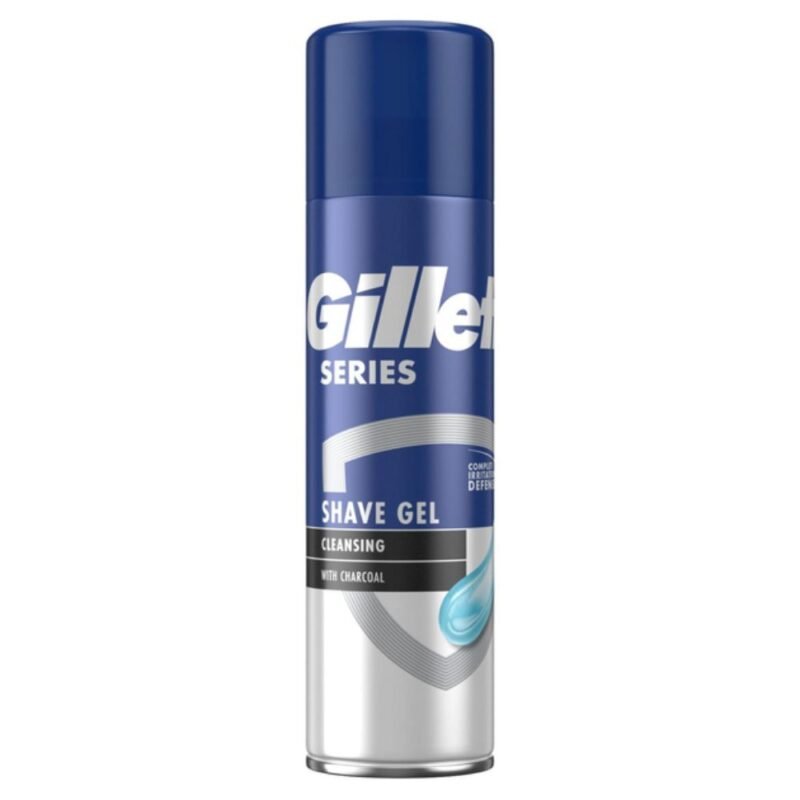 GILLETE valomoji skutimosi želė su anglimi, 200 ml