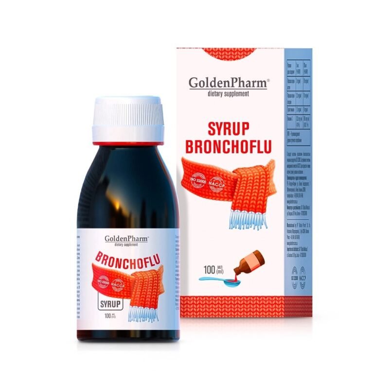 GOLDEN PHARM Bronchofliu sirupas, 100 ml