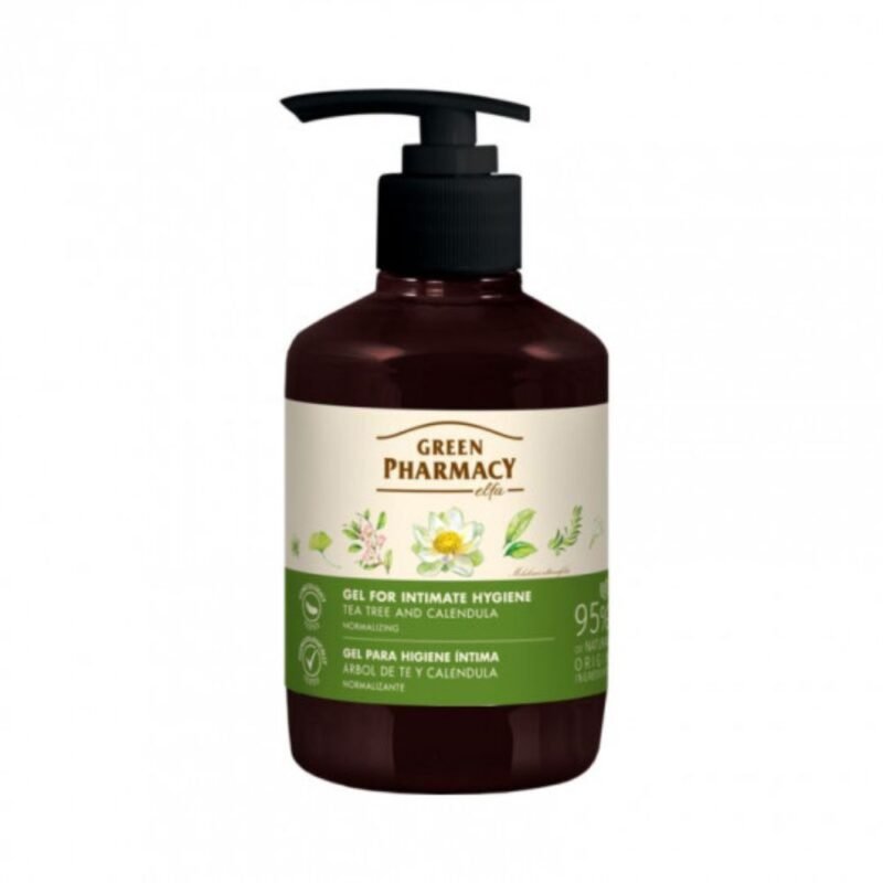 GREEN PHARMACY intymios higienos muilas Arbatmedis ir medetka, 370 ml