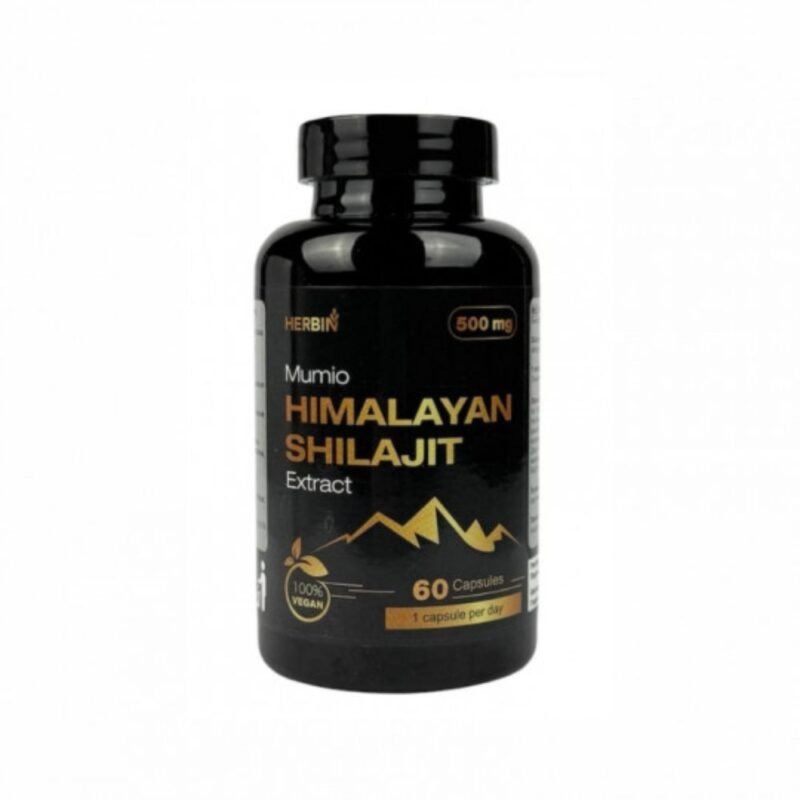 HERBIN HIMALAYAN SHILAJIT (mumio) EXTRACT maisto papildas, 60 kapsulių