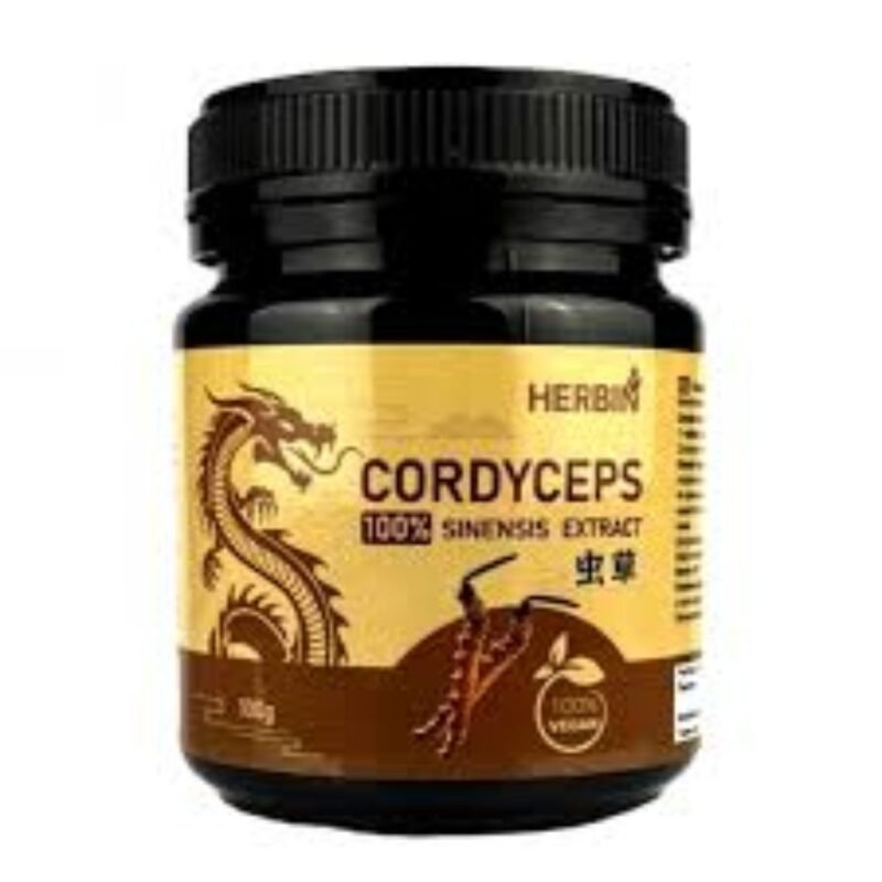 HERBIN Kininio kordicepso ekstraktas 100 % maisto papildas, 100 g