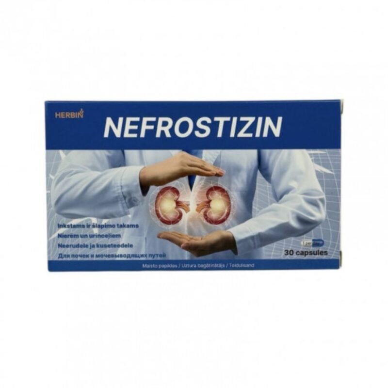 HERBIN Nefrostizin maisto papildas inkstams, 30 kapsulių