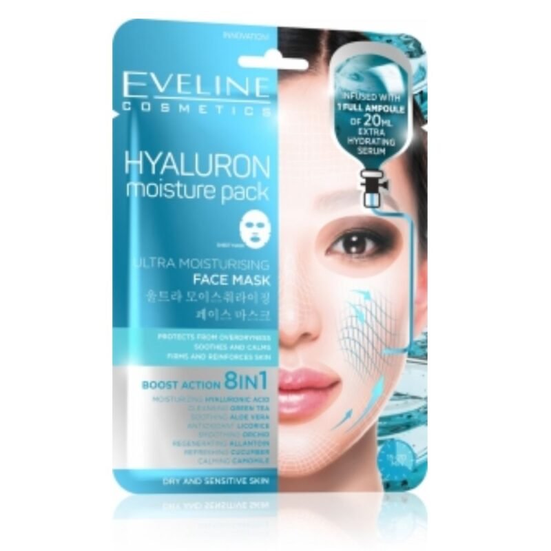HYALURON MOISTURE PACK Giliai drėkinanti veido kaukė