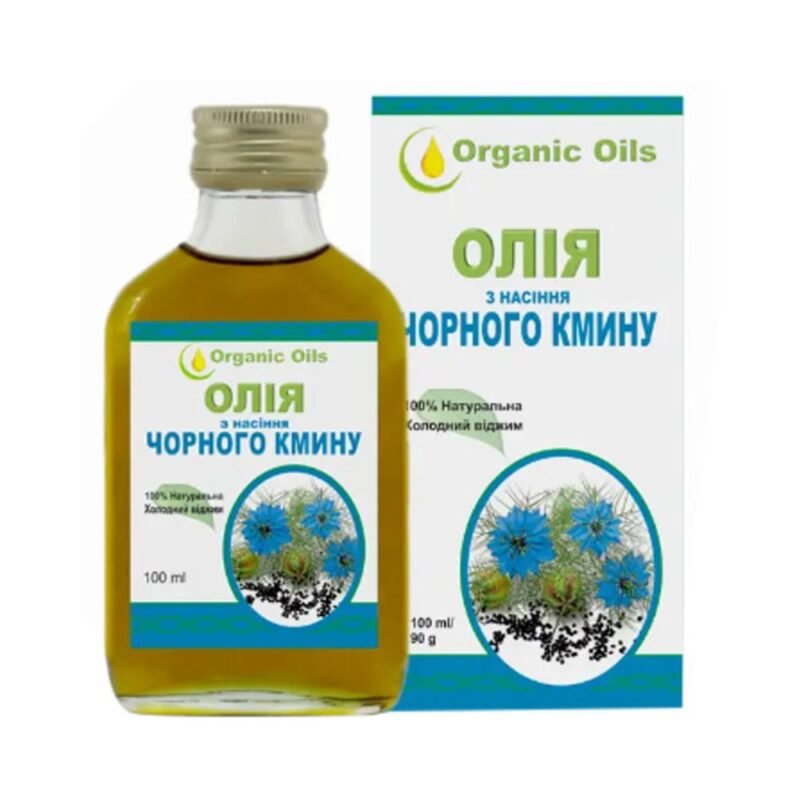 Juodųjų kmynų (juodgrūdės) aliejus, šalto spaudimo, 100 ml