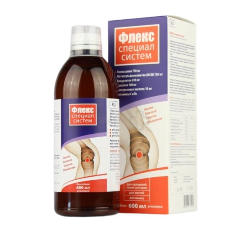 Maisto papildas FLEX Special (Gliukozamin+Chondro+MSM+Kolagen+Hialuronas), 600 ml
