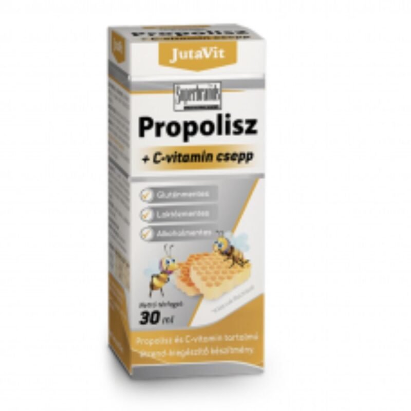 Maisto papildas JutaVit Propolio lašai su vitaminu C, 30 ml