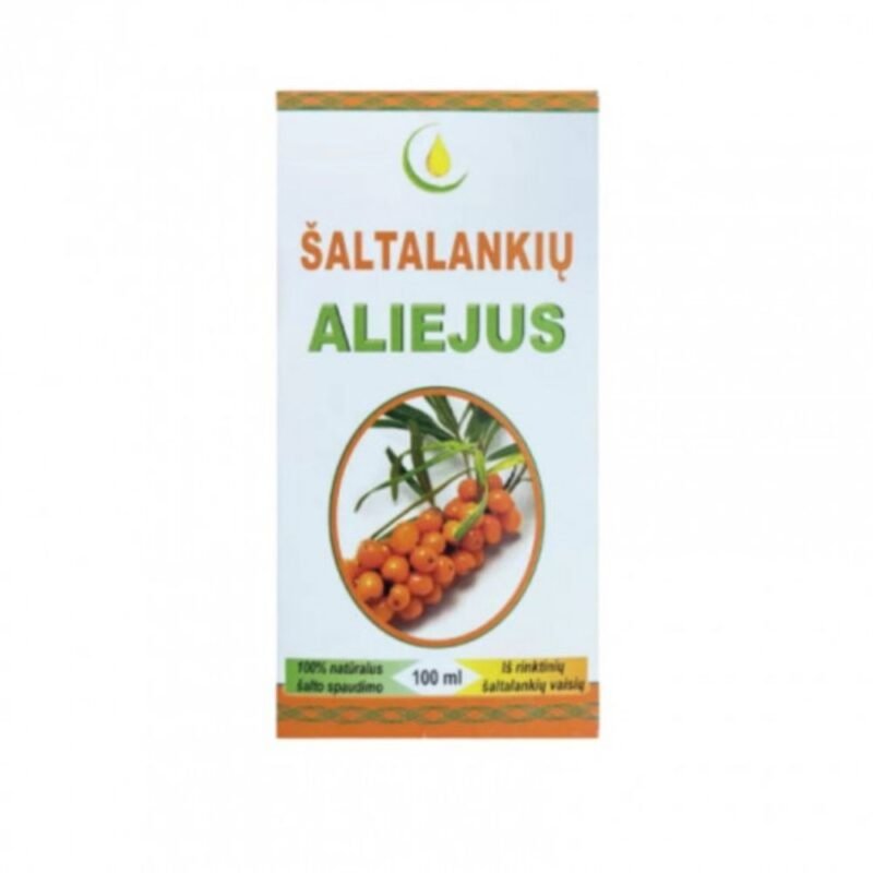 Maisto papildas Šaltalankių aliejus 100% ,100 ml (180 mg karotinoidų)