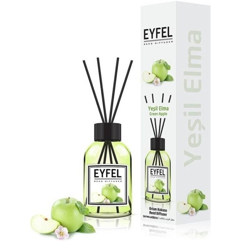 Namų kvapas su lazdelėmis EYFEL GREEN APPLE, 120 ml