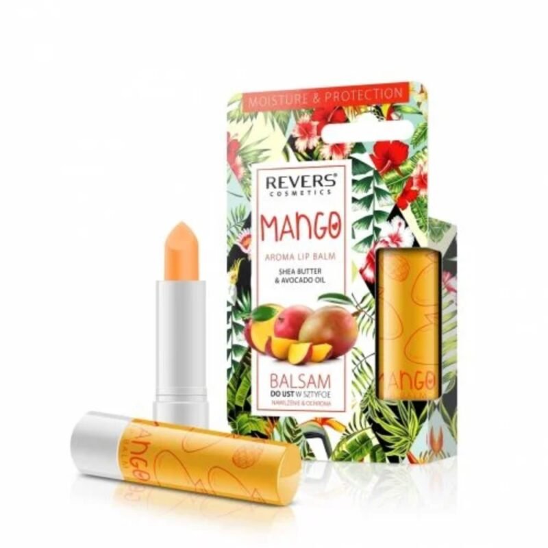 REVERS COSMETICS lūpų balzamas MANGO, 4 g